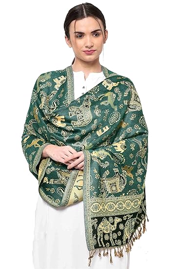 Size: 70cm X 200cm
Product details
Material composition100% Viscose
Care instructionsDry clean only
StyleShawl
PatternAnimal Print
Country of OriginIndia